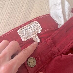 Current/Elliott 26-0 crimson color “the jean leggings”